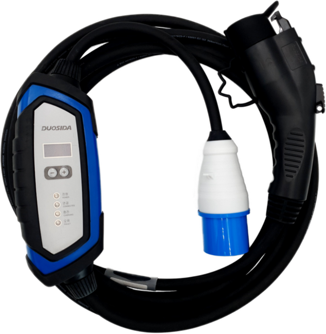 이볼루션 전기차 비공용 완속 충전기 5kW 22A 집밥 DUOSIDA 듀오시다+산업용 소켓 3핀 포함, 1개, 6m