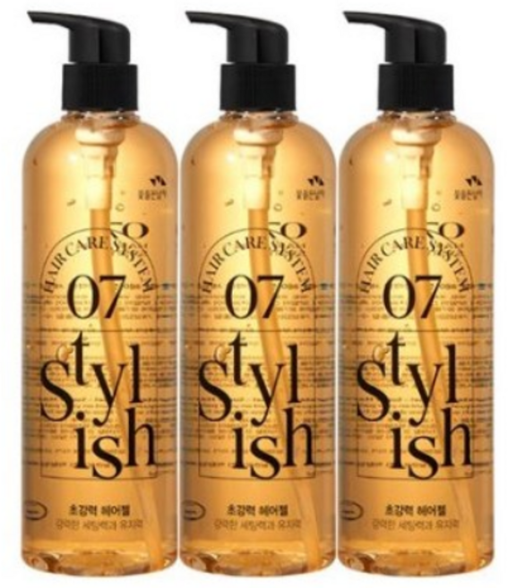 3개)꽃을든남자 헤어케어시스템 초강력 헤어젤500ml, 500ml, 3개