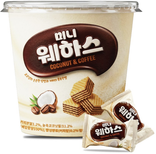 미니웨하스 코코넛커피맛, 2개, 168g