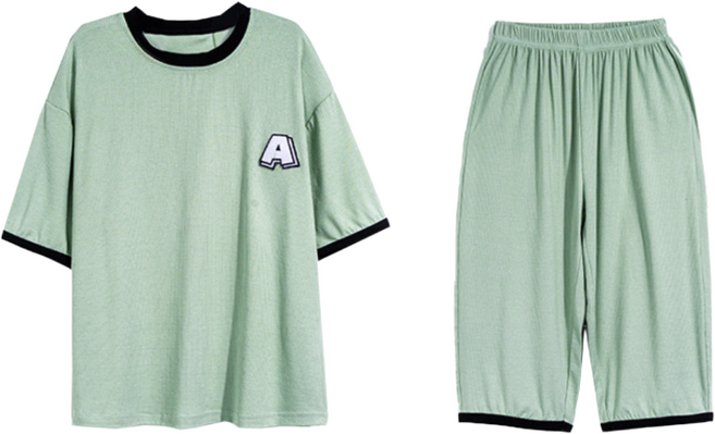 팝키즈 어린이 주니어 남아 쿨링 칠부 실내복 상하세트