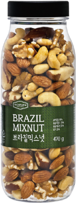 리치팜너트 브라질믹스넛 470g, 9개