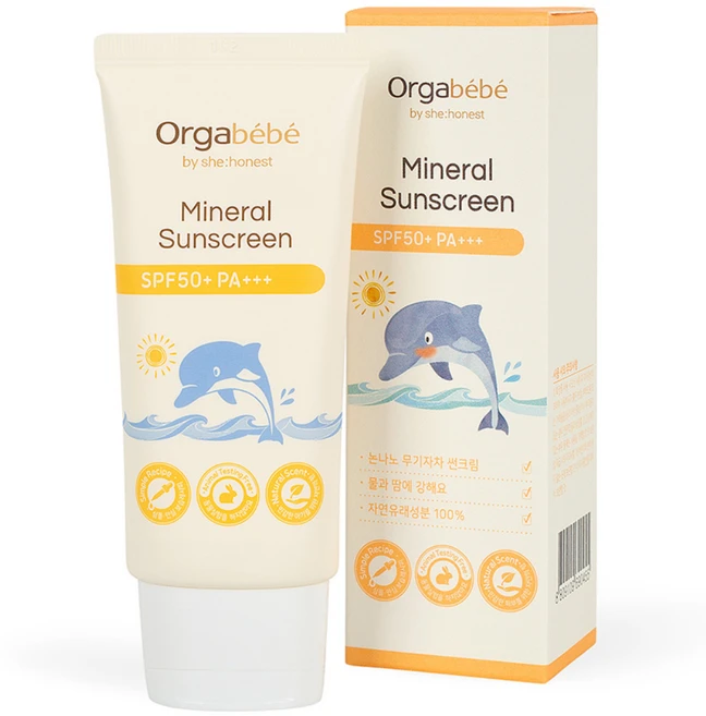 오가베베 무기자차 유아선크림 SPF50+ PA+++, 50g, 1개 - 쿠팡