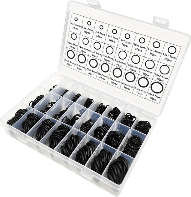 고무오링 740PCS 실리콘오링 O링 세트, 1개