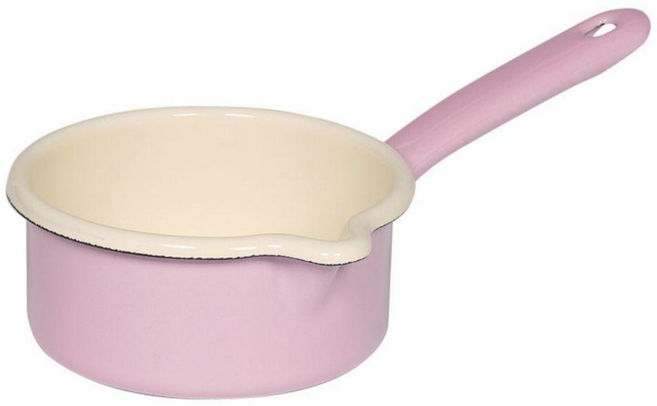 리스 법랑 밀크 소스 팬, 1개, 12cm
