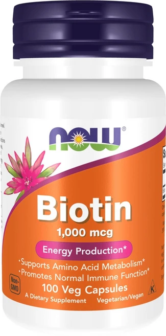 나우푸드 비오틴 1000mcg 에너지 프로덕션 베지 캡슐, 100정, 1개 - 쿠팡