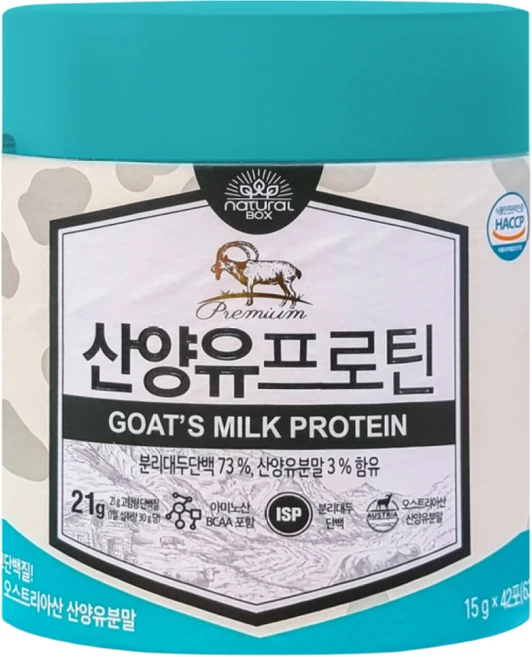 내추럴박스 산양유프로틴 15g X 42포, 42개 - 쿠팡