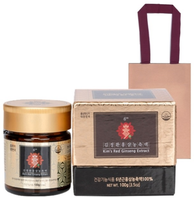 김정환홍삼 농축액 + 쇼핑백 세트, 100g, 1개