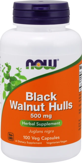 나우푸드 블랙 월넛 헐 500mg 캡슐, 1개, 100정 - 쿠팡