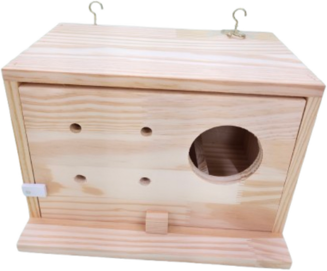 왕관 / 앵무새 삼나무 원목알통 나무둥지 보금자리 조류용품, 1개