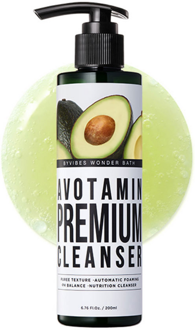 원더바스 베지톡스 아보타민 약산성 버블 클렌저, 200ml, 4개