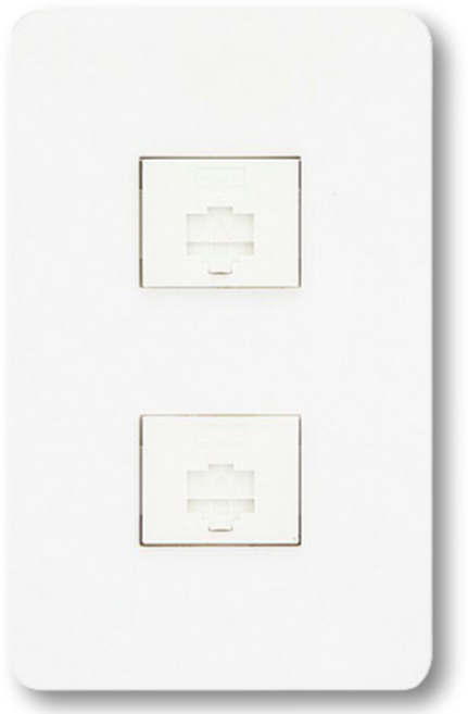 아크라이트 디아트 배선기구 37.[통신] 8P 2구 화이트, 1개