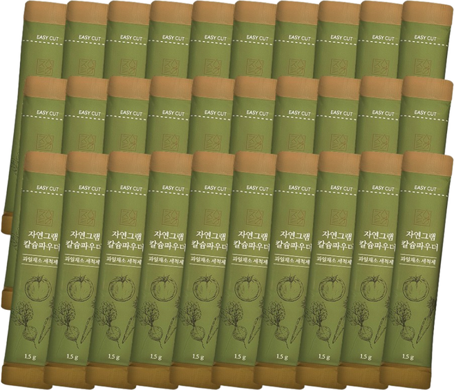 자연그램 칼슘파우더 과일세척제, 30개, 1.5g