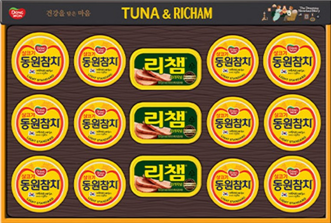 동원 리챔 참치 통조림 명절집들이추석설 선물세트 튜나리챔 99호 (쇼핑백 포함), 기본상품, 1개