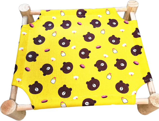 반려동물 전용 침대, 곰돌이 옐로우, 1개
