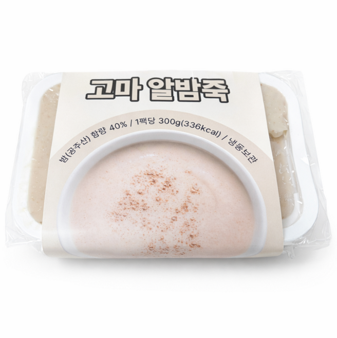 고마알밤죽(국내산 공주밤40%)300g 2팩, 2개, 300g