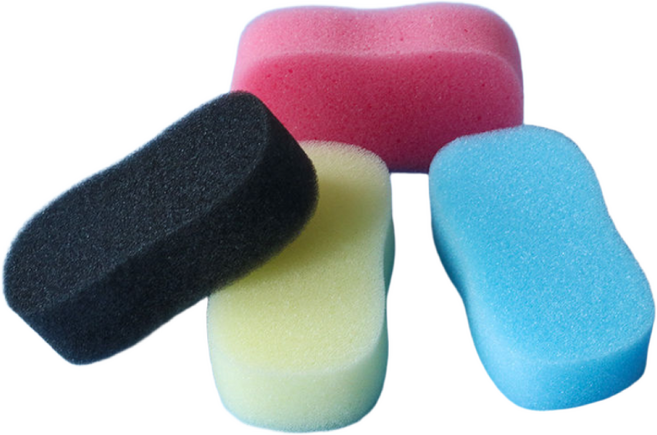 미용실 스펀지 머리카락 얼굴 칼라 털이개 스폰지1팩에 20개 단위판매, 1개, 핑크20