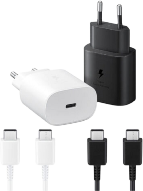 삼성전자 정품 급속 충전기 (EP-TA200), 1개, 25W초고속충전기+케이블(화이트)