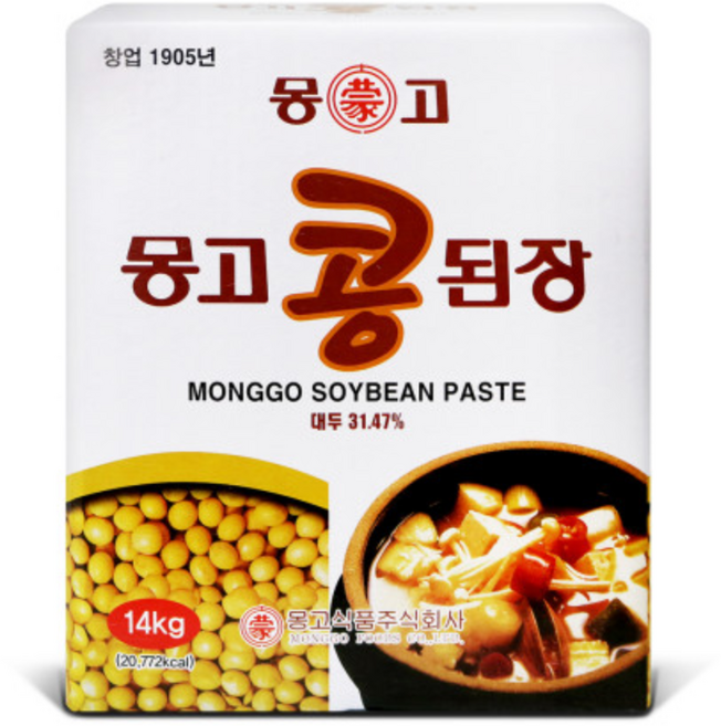 몽고 콩 된장 14kg [원산지:국산], 1개