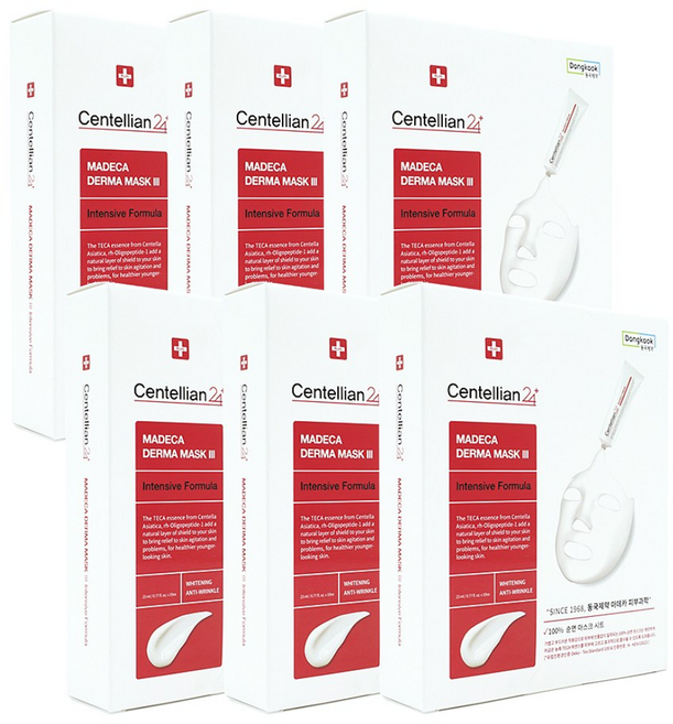 [동국제약] 센텔리안24 마데카 더마마스크팩3 인텐시브 포뮬러, 10개입, 6개