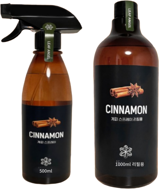 시나몬 계피스프레이 벌레기피제 좀벌레 날벌레 쌀벌레 곰팡이제거 항균탈취 에센셜바크오일 국내산, 1개, 500ml