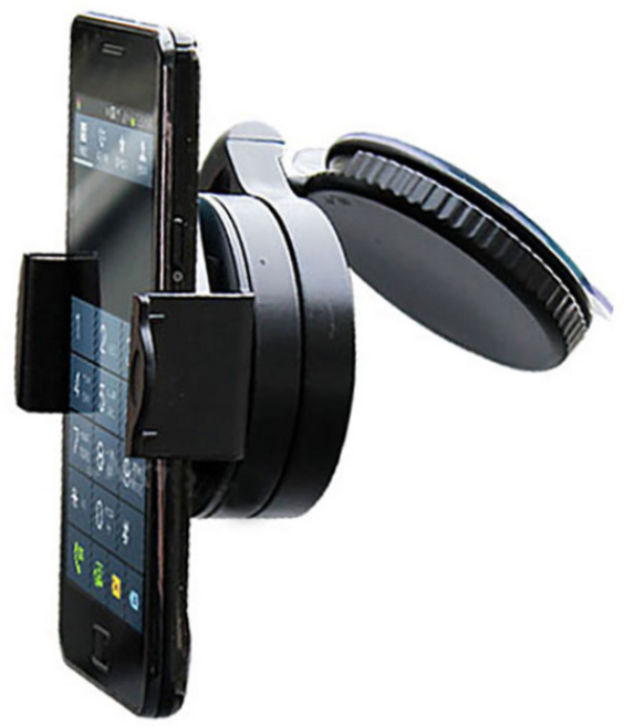 차량용 360도회전 흡착식 핸드폰 거치대, 1개