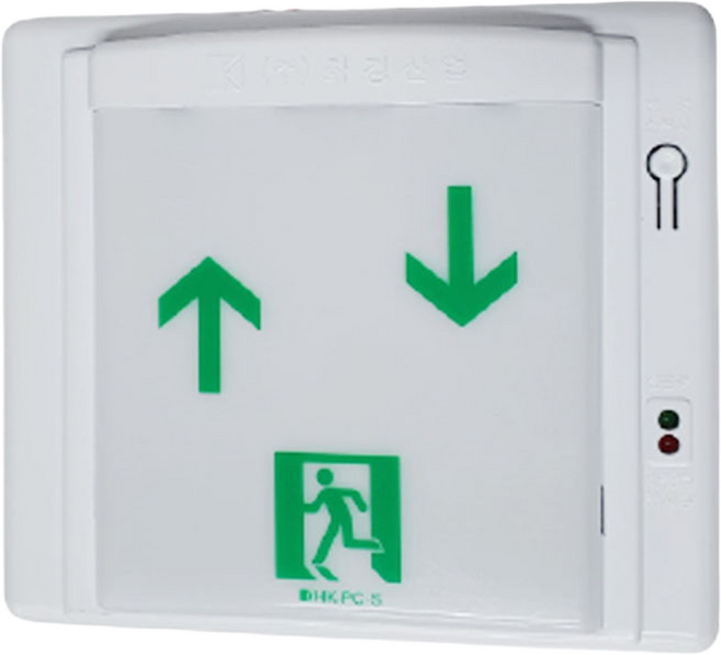 화경산업/계단통로유도등/좌상우하/비상구, 1개, 혼합색상