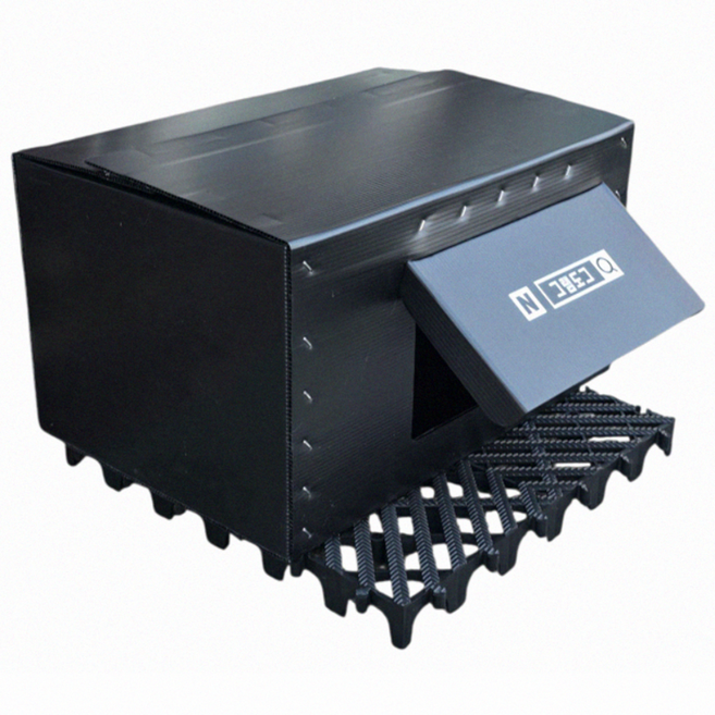 그램도그 길고양이 급식소 방수 방풍 실외 하우스, 1개, 검정