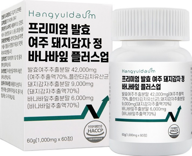 한결다움 프리미엄 발효 여주정 돼지감자 바나바잎, 60정, 4개