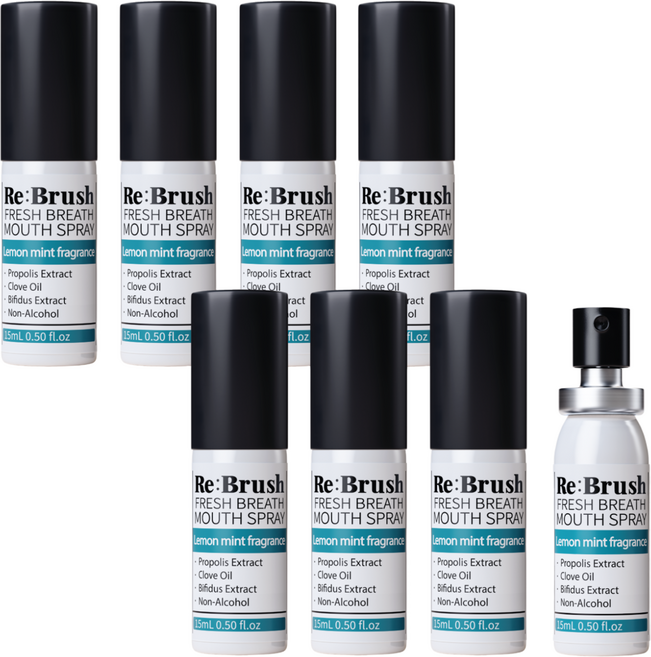 [입냄새제거] 리브러쉬 프레쉬 브레스 무알콜 유산균 구강 스프레이 세트, 8개, 15ml