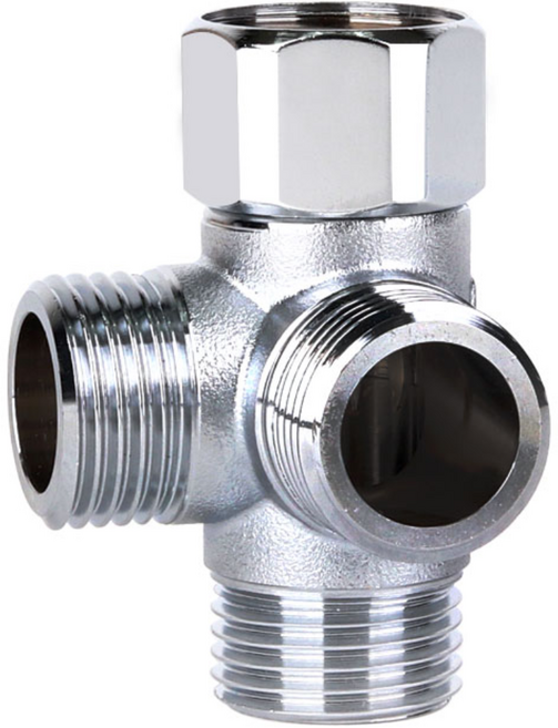 와이넷 세갈래 수도꼭지 3구 분배기 세탁기 부속 황동정면분배기, 1개