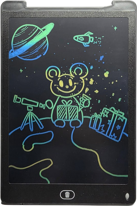 아하코리아 LCD 전자패드 컬러 노트 메모 드로잉 패드 8.5인치, 블랙(컬러)