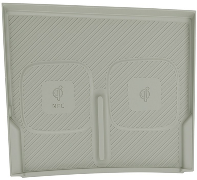 지파츠 지파츠 더뉴 K8 GL3 페이스리프트 무선충전패드 커버 논슬립 친환경 실리콘 소재, 아이보리, 무선충전 패드 커버(O-1)