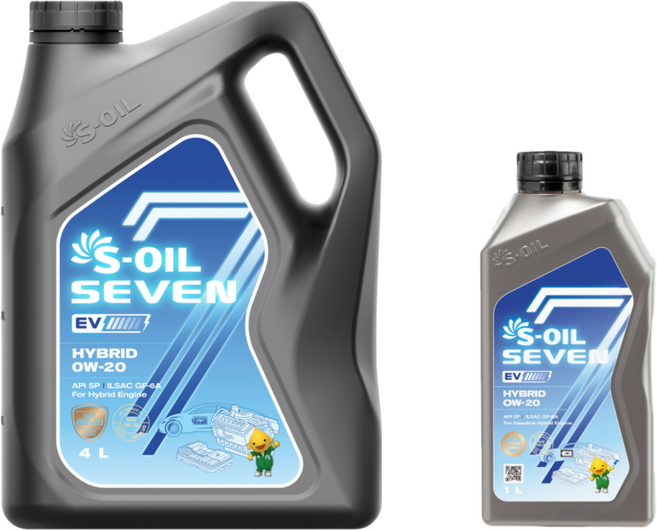 에스오일 세븐 EV 하이브리드 엔진오일 0W20 4리터+1리터 (총 5리터 세트), 5L, 1세트