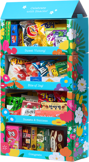 스낵24 축하 화환 팬트리 과자세트 기본형, 1세트, 29개