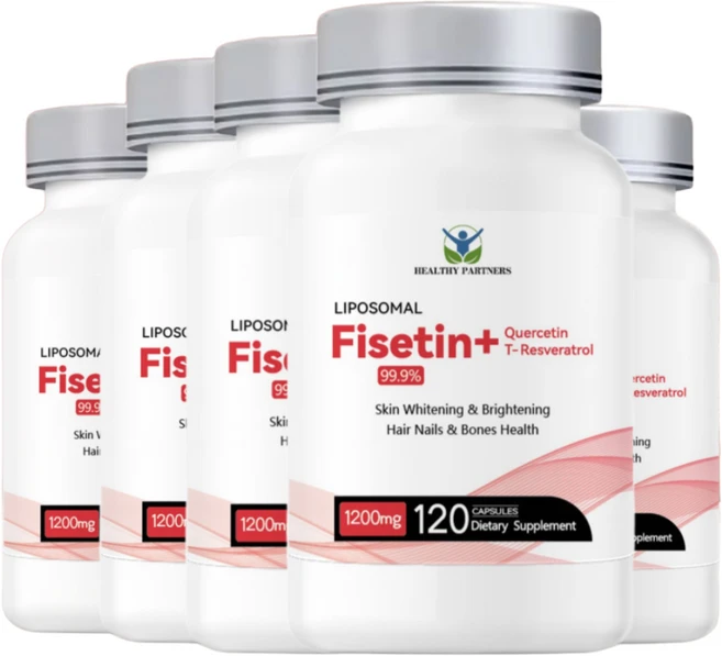 리포조말 고함량 피세틴 레스베라트롤 퀘르세틴 1200mg, 5개, 120정 - 쿠팡