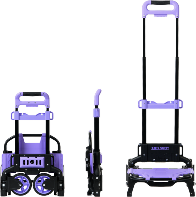 티렉스 접이식 슬림 핸드카트, 1개, 퍼플