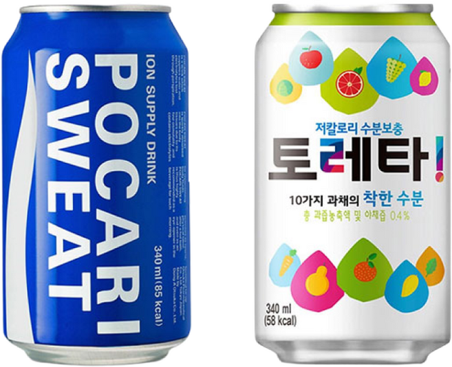 이온음료 포카리스웨트 토레타 2종, 340ml, 24개