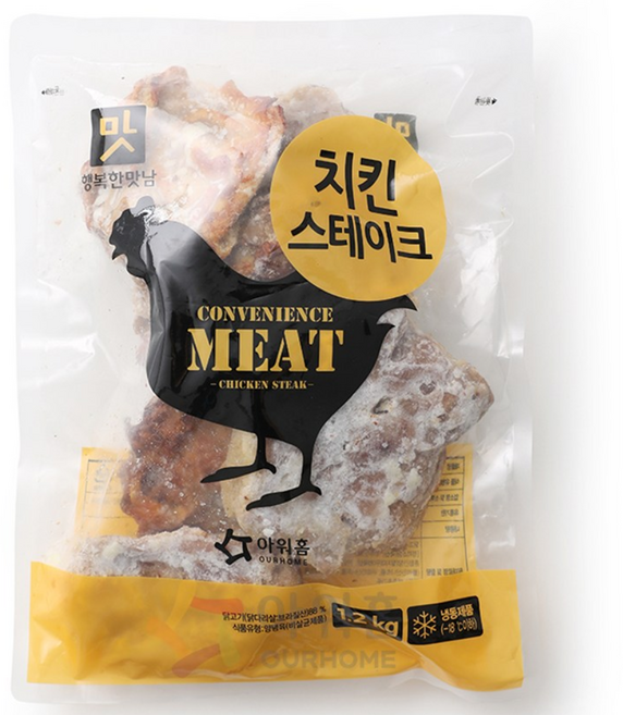 아워홈 행복한맛남 치킨스테이크, 1.2kg, 1개