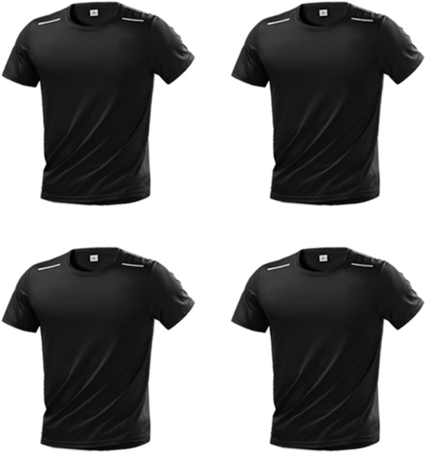 남자 반팔티 4장세트 기능성 반팔티셔츠 쿨링 운동 통기성 반팔 티셔츠 범록-9981