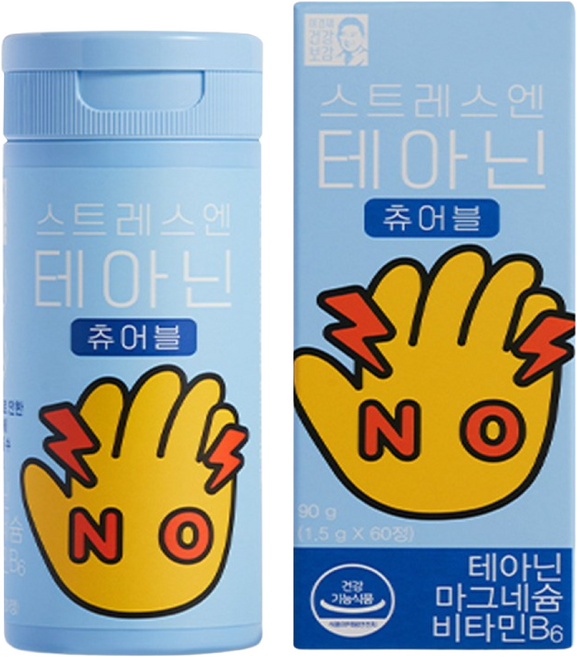 래오이경제 스트레스 엔 테아닌 90g, 60정, 1개