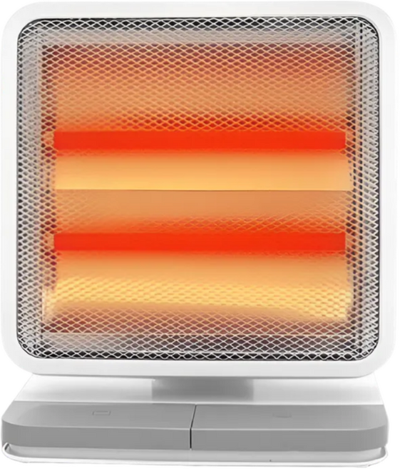 <당일발송> 발터치 2단 분리난방 쿼츠 히터 전기 난로 발난로 가정용 사무실, 화이트