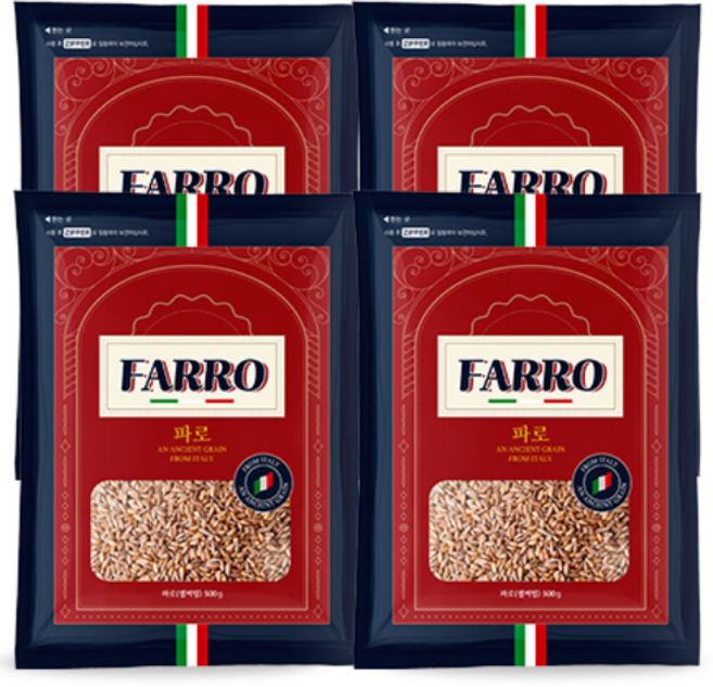 고대곡물 이탈리아 파로 밀 500g x 4봉, 4개