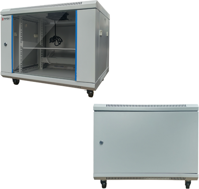 대원 허브랙 랙마운트 9U H500xD500xW600 CCTV 허브 공유기 보관 인터넷 공사 H500, 1개