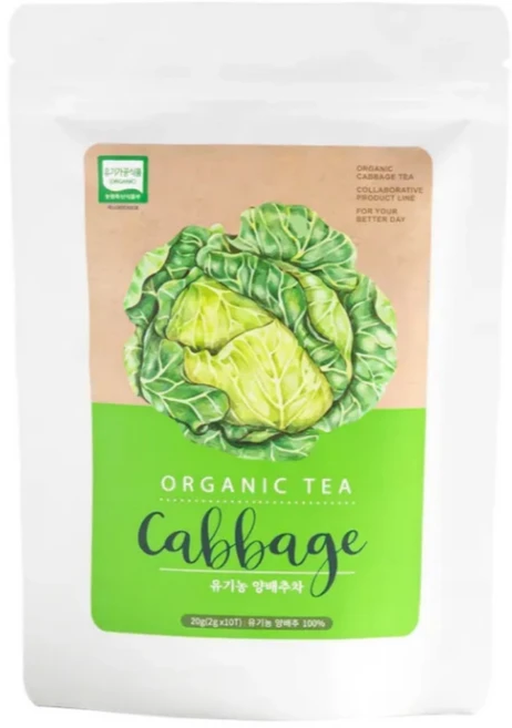 위에좋은 티백 소화에좋은 유기농 임산부 붓기 빼는 양배추 차 음료 Tea 세트 10T, 1개, 10개입, 2g - 쿠팡