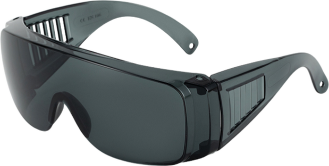 델리툴즈 블랙 안전 고글 선글라스 햇빛 워터밤 눈 보호 작업용 예초 벌초, 1개