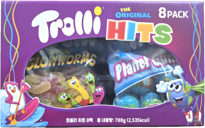 트롤리 젤리히트 4종 x 2p 세트, 1세트, 788g