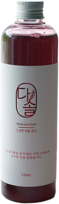 다솔 리얼 장미 시럽 고농축 꽃차 농축액 코디얼, 1개, 300ml