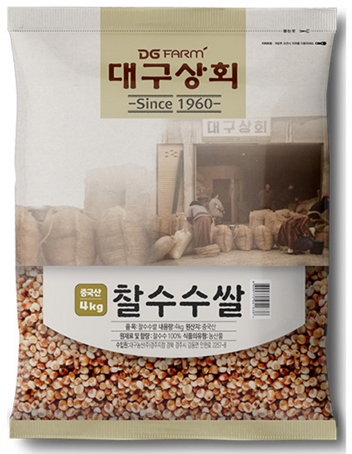 대구상회 중국산 찰수수쌀, 4kg, 1개
