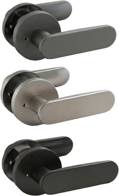 빌드메이트 STL-811D 프라이버시 버튼형 손잡이, 1개, 다크그레이