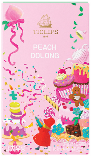 쌍계명차 티클립스 피치우롱, 20개입, 1개, 1.5g